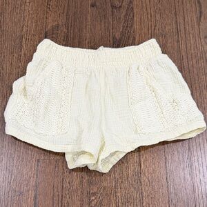 Ocean Drive Cream High Waist Women's Shorts